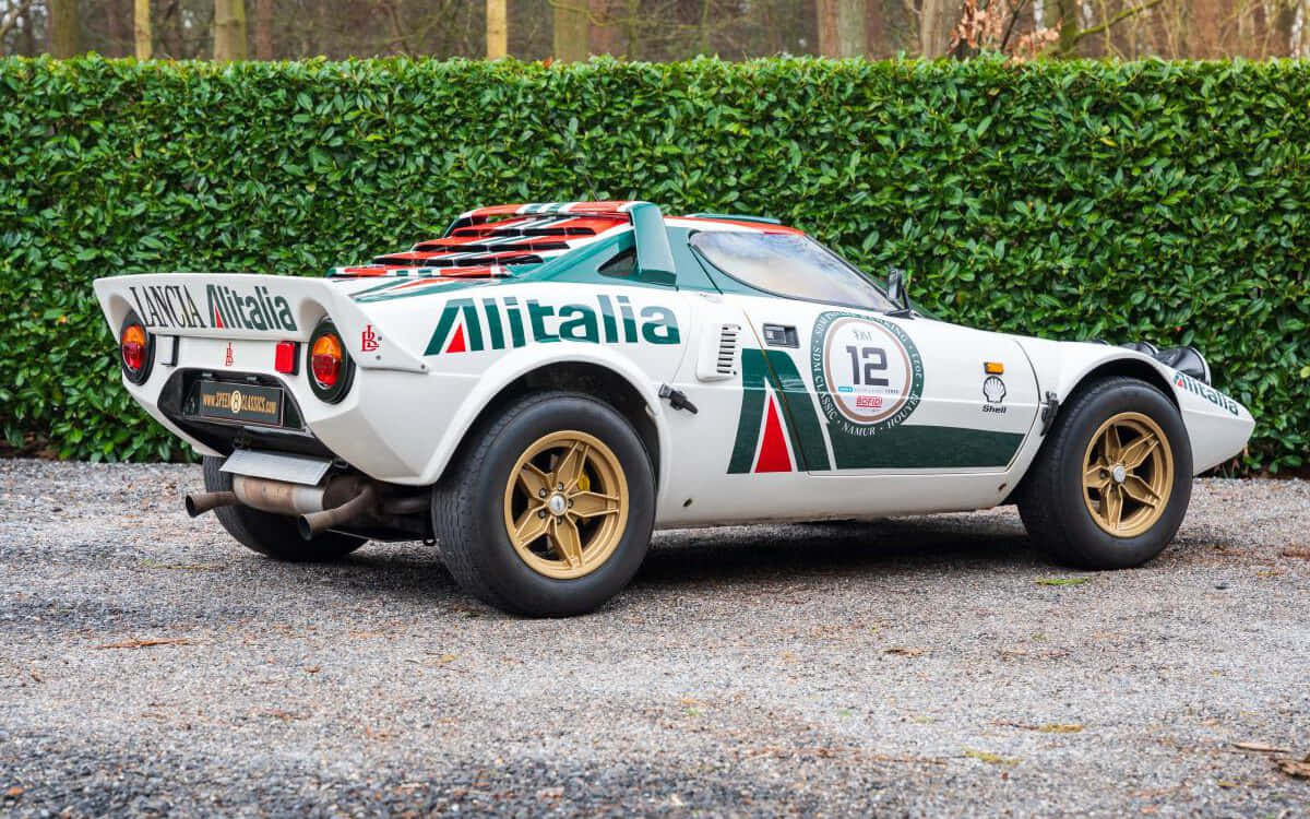 Lancia Stratos Alitalia Rally Car Wallpaper