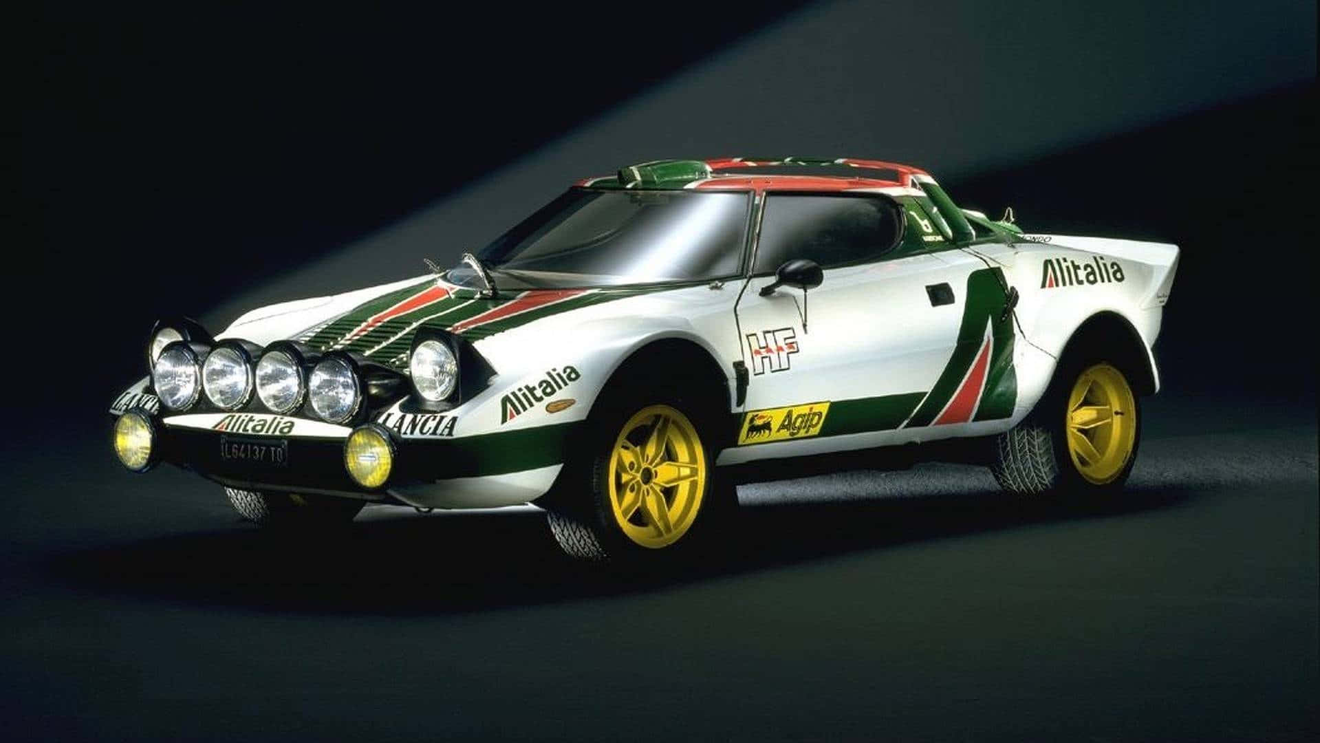 Lancia Stratos Rally Car Alitalia Livery Wallpaper