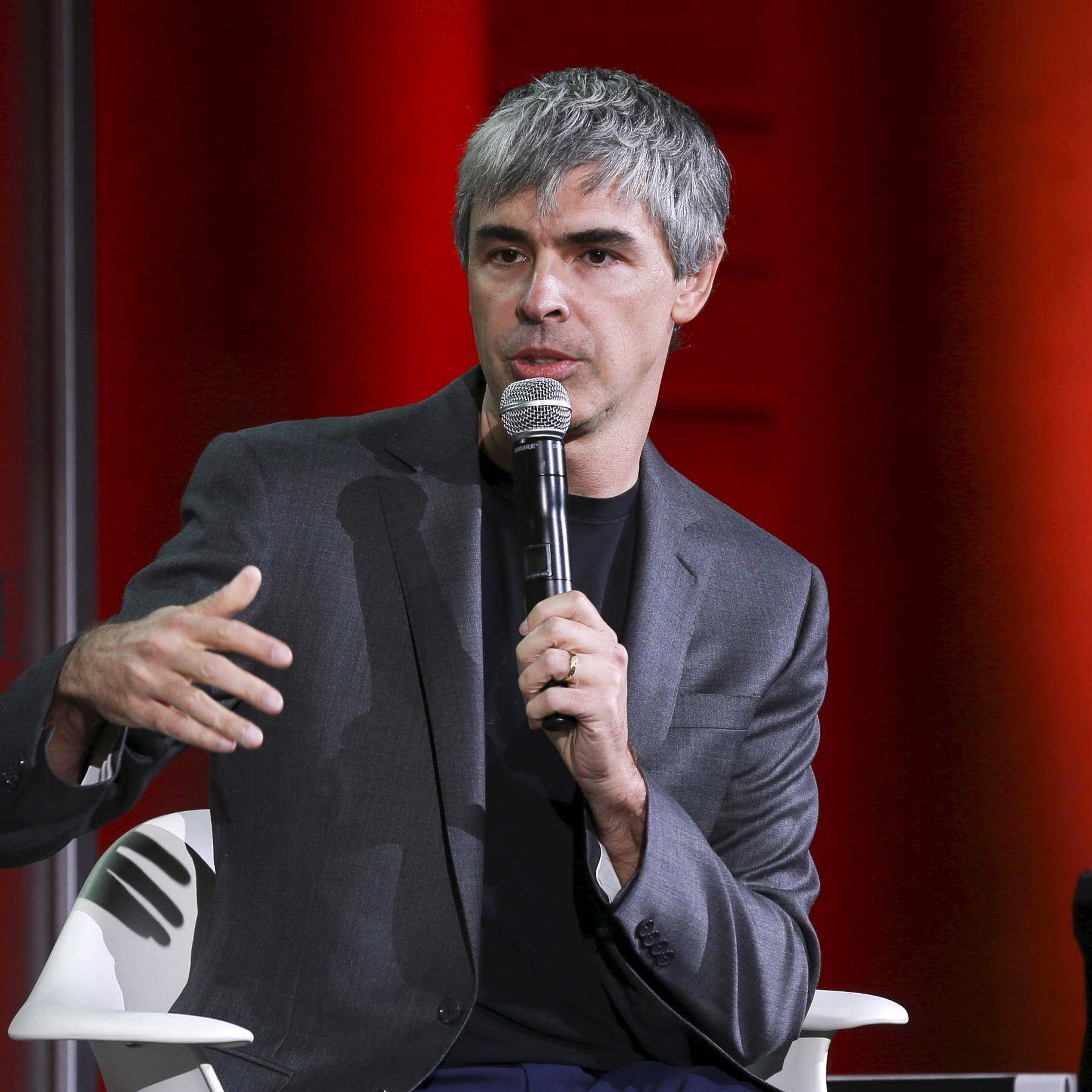 Larry Page Speaking At The 2015 Fortune Global Forum Wallpaper