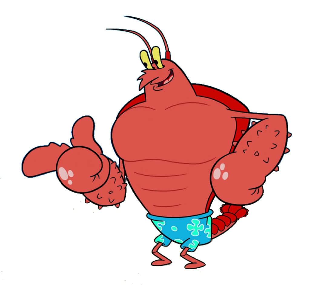 Larry The Lobster Flexes His Claws In A Show Of Strength Wallpaper