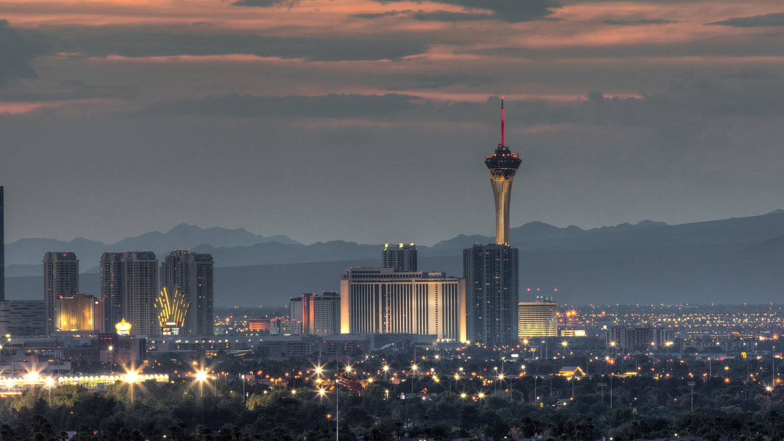 Las Vegas Full Hd 1600x900 Wallpaper