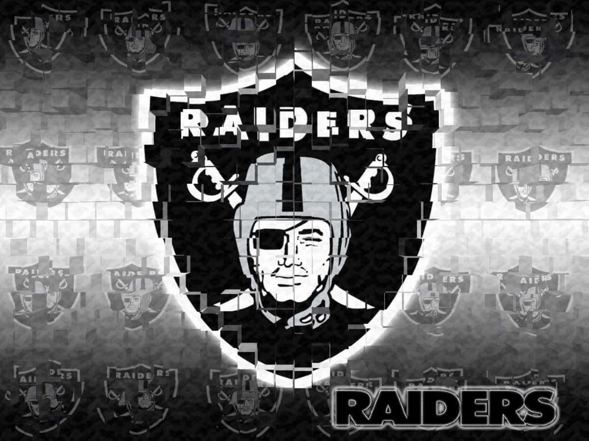 Las Vegas Raiders Logo Pattern Wallpaper