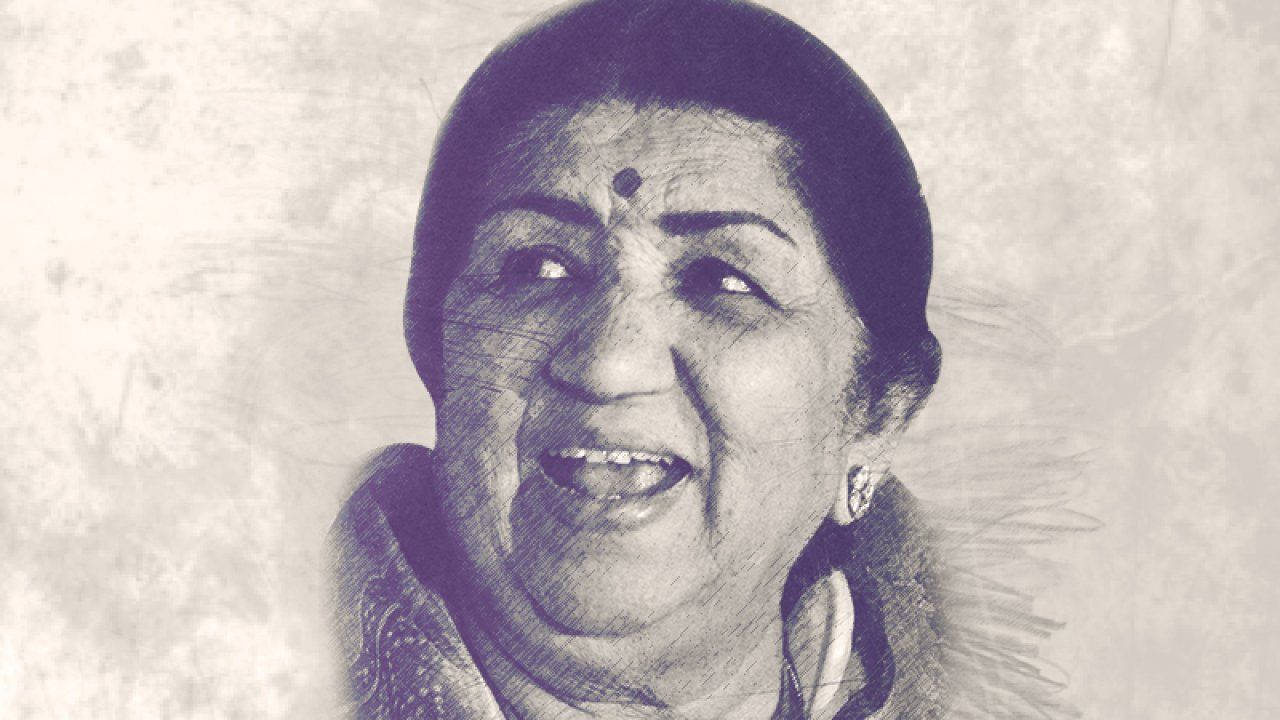 Lata Mangeshkar Indian Singer Wallpaper