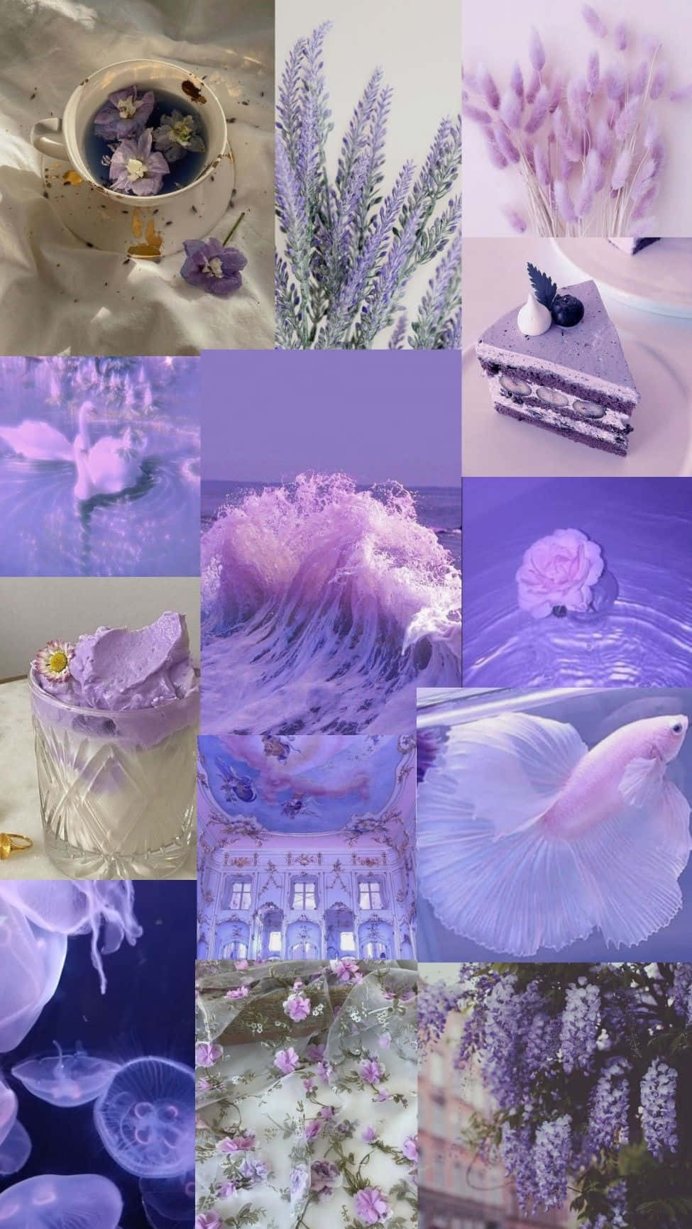 Lavender_ Collage_ Aesthetic_ Purple_ Moodboard.jpg Wallpaper