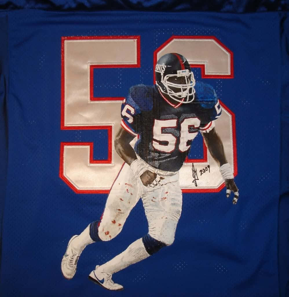 Lawrence Taylor Football Jersey Art Wallpaper