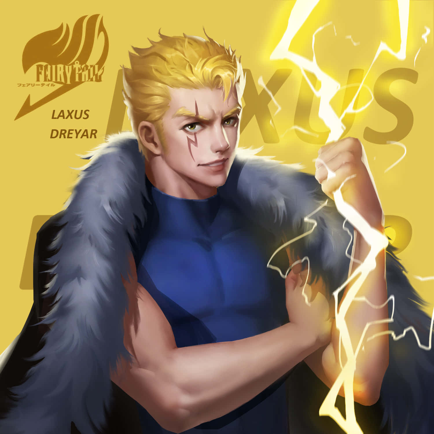 Laxus Dreyar In Battle: Unleashing His True Power! Wallpaper