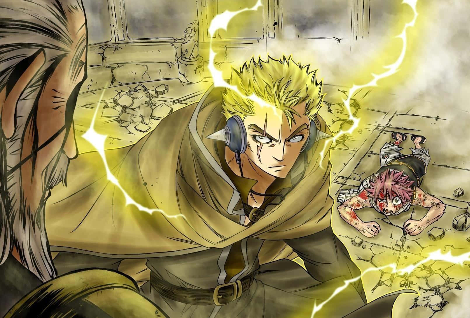 Laxus Dreyar - Unleashing The Lightning-magic Power Wallpaper