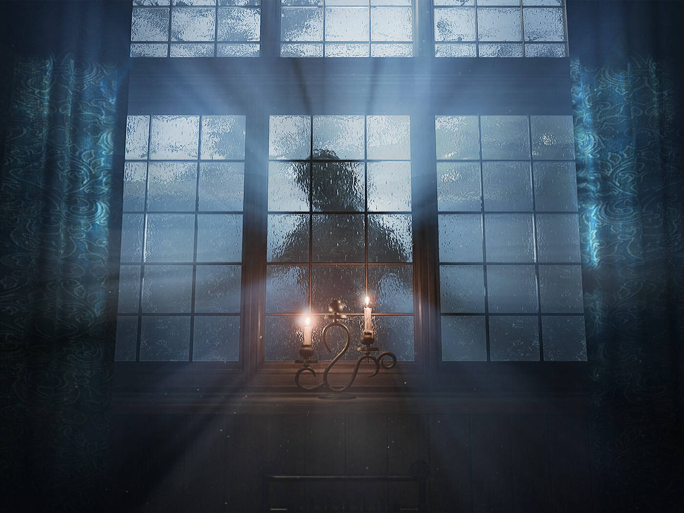 Layers Of Fear Ghost On Window Wallpaper