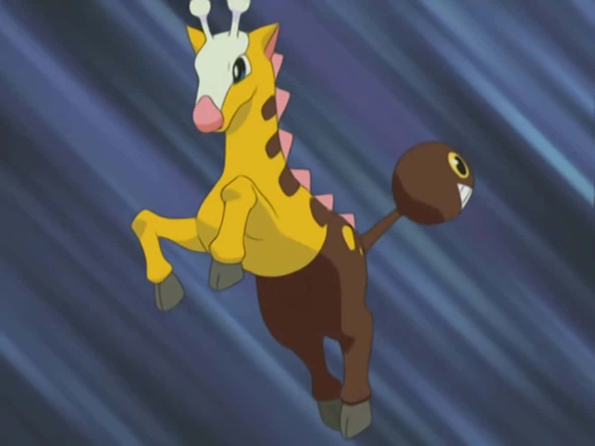 Leaping Girafarig Wallpaper