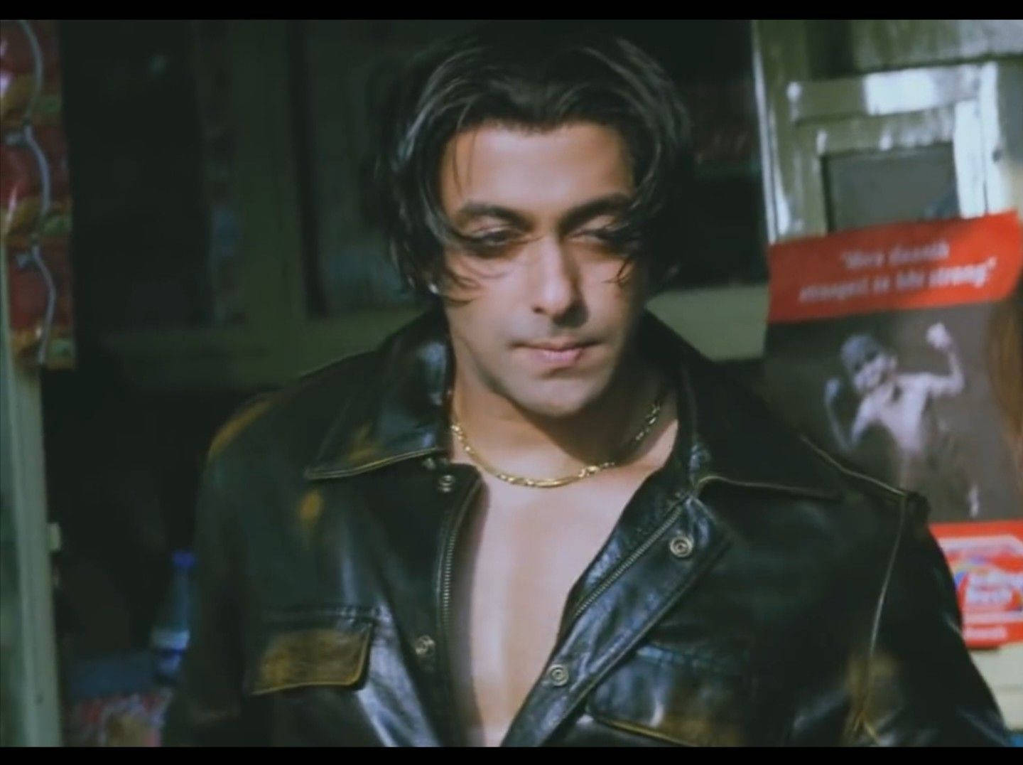 Leather-clad Tere Naam Actor Wallpaper