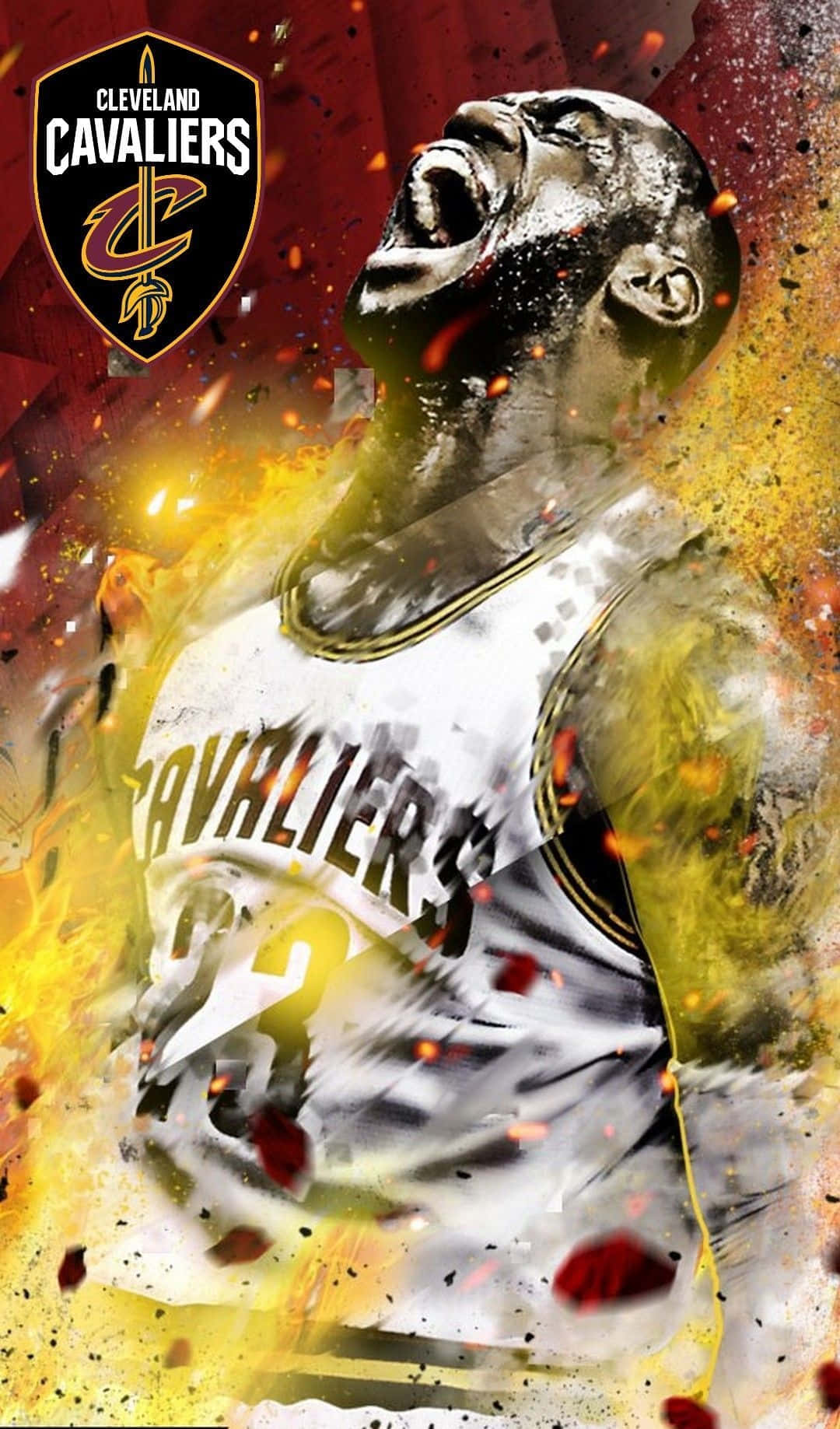 Lebron James Making The Winning Shot On His Iphone Wallpaper