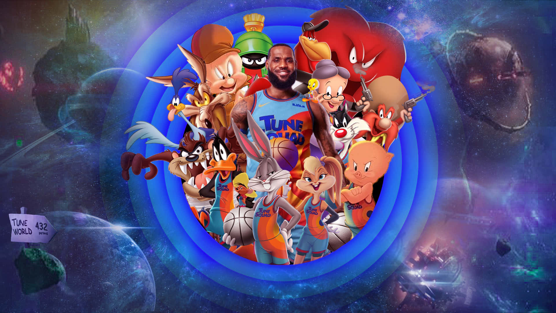 Lebron James Teams Up With The Tune Squad To Save The World From The Ai-g, In Space Jam A New Legacy!