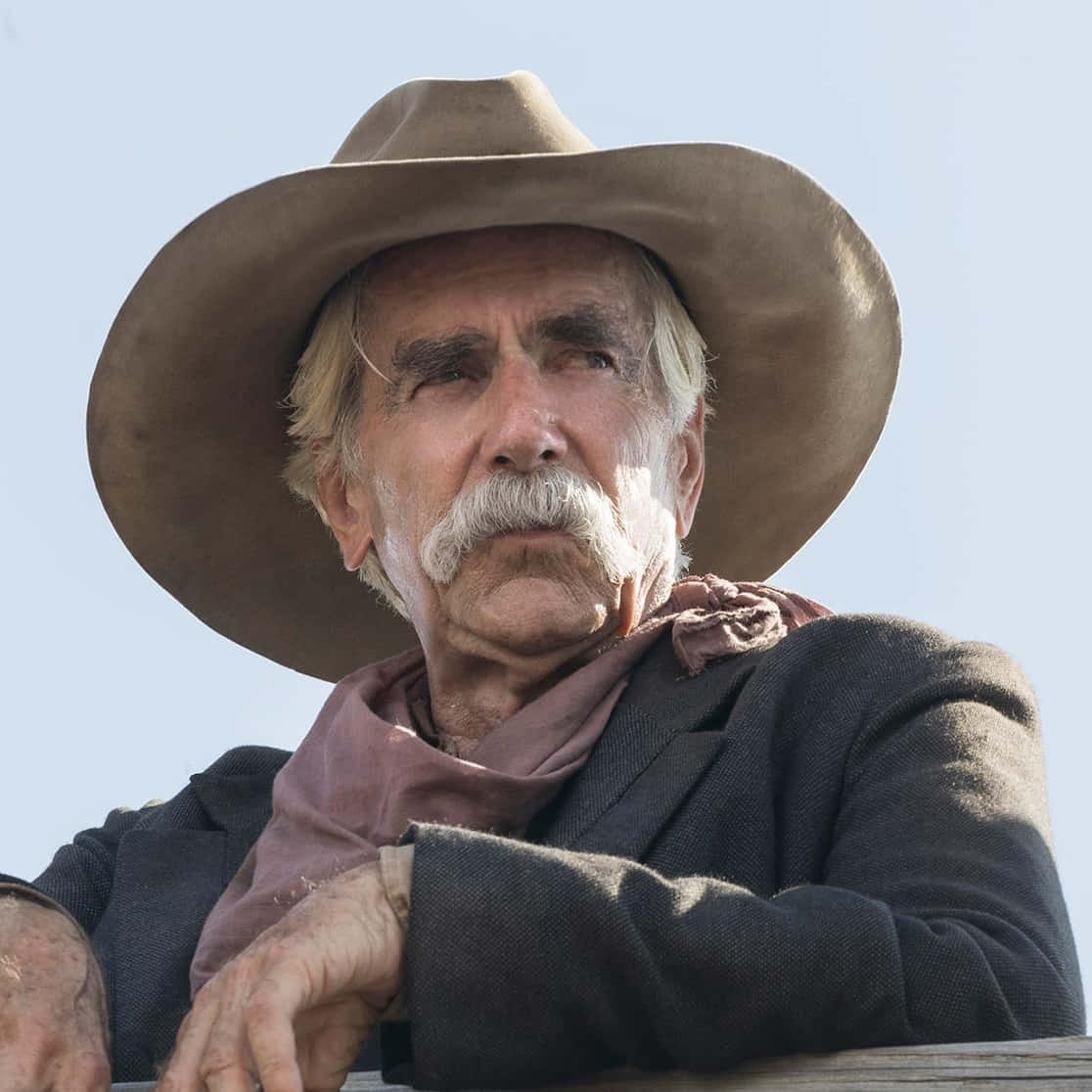 Legendary Actor Sam Elliott In Classic Cowboy Hat Wallpaper