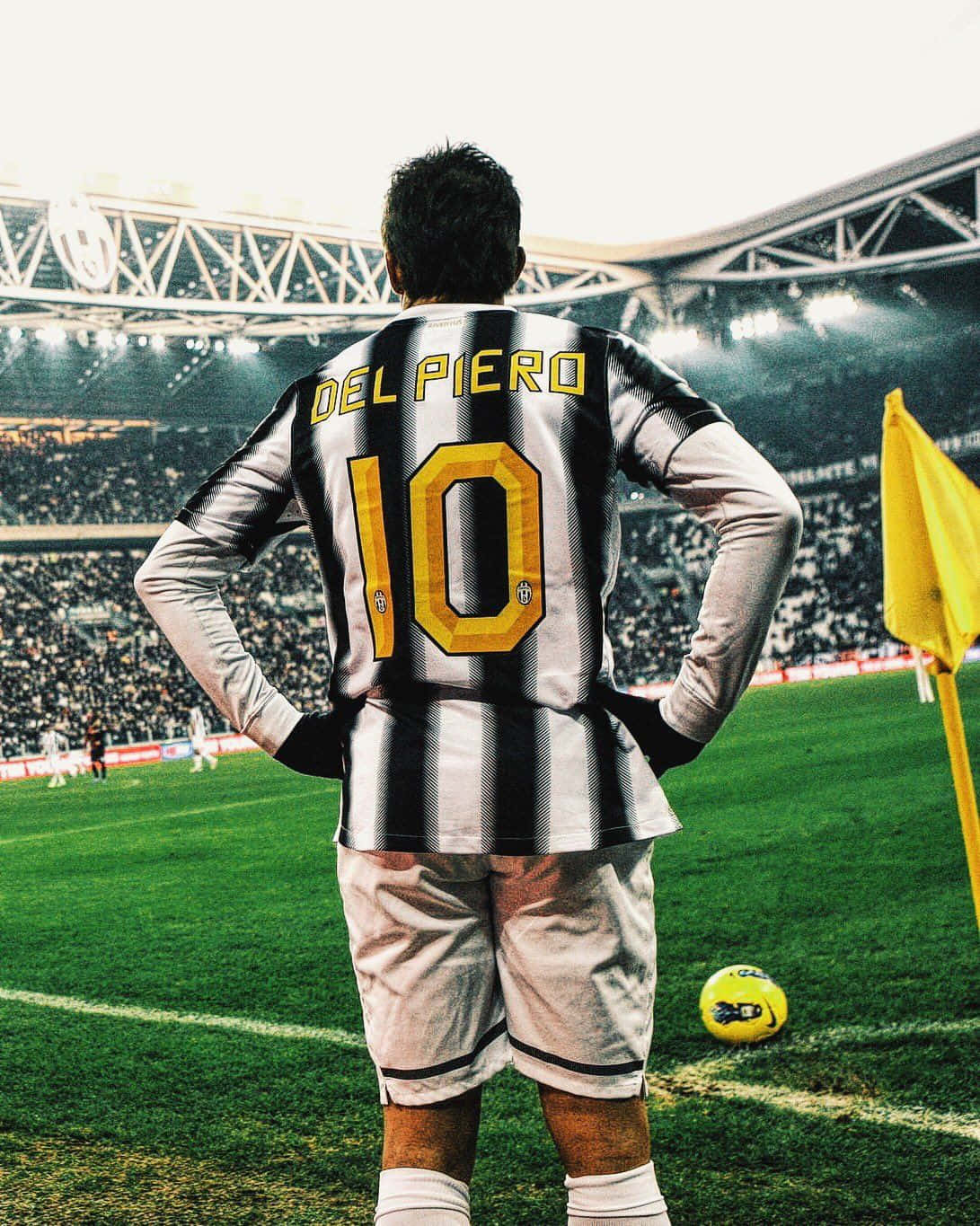 Legendary Alessandro Del Piero In Jersey Number 10 Wallpaper