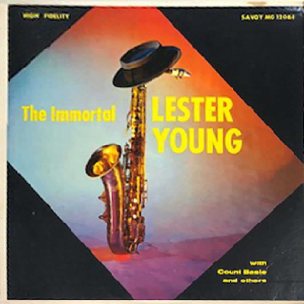 Legendary Jazz Saophonist Lester Young Blue Lester Audio Cd Album Cover Wallpaper