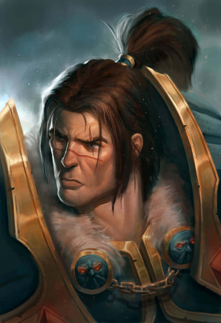 Legendary Leader Varian Wrynn From World Of Warcraft. Wallpaper