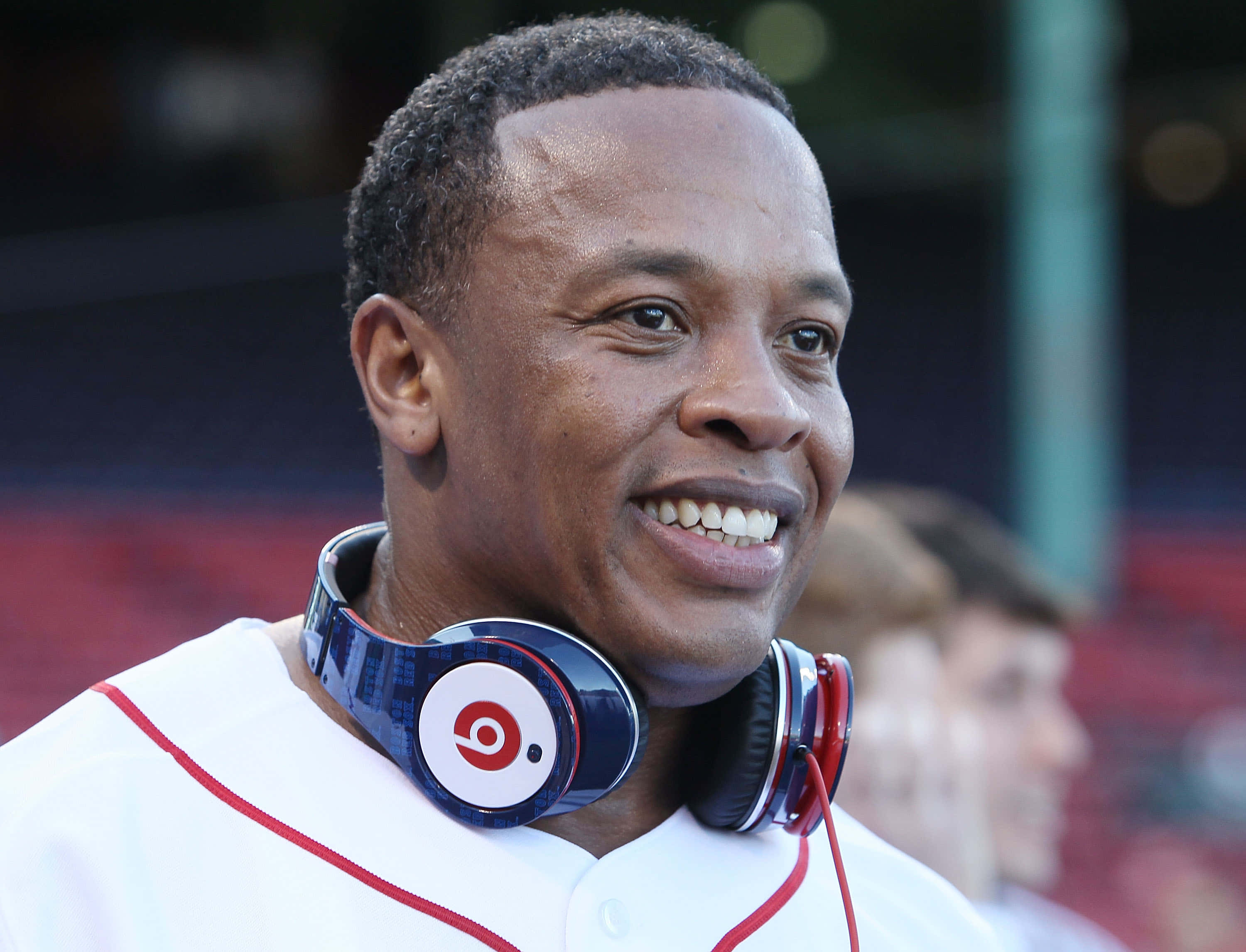 Legendary Music Producer Dr. Dre In Studio Wallpaper