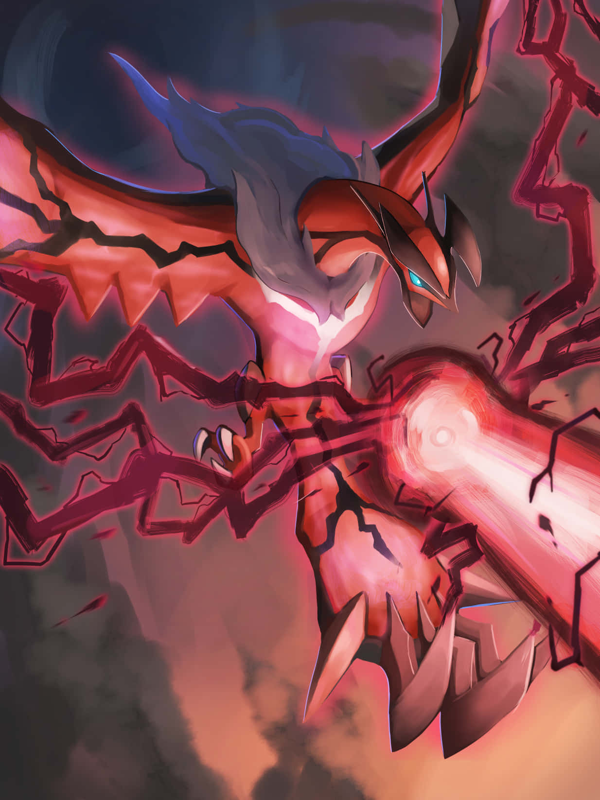 Legendary Pokemon Yveltal Fan Art Wallpaper