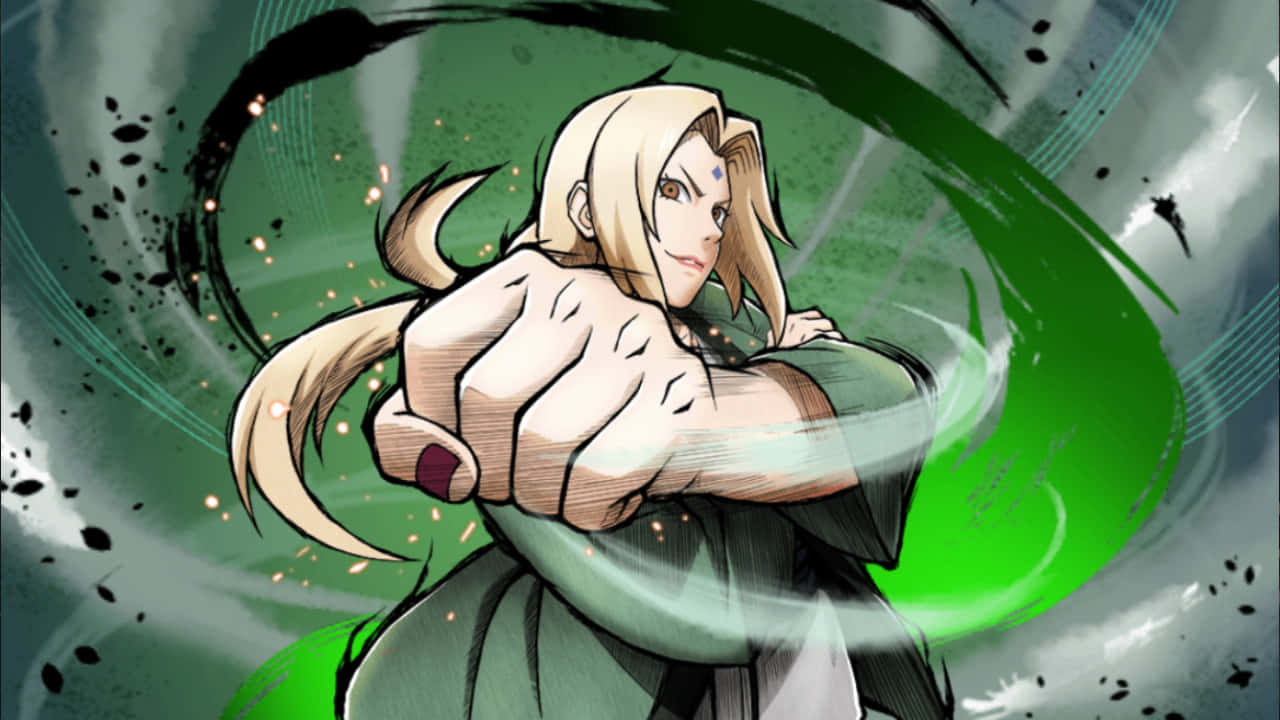 Legendary Sannin: Jiraiya, Tsunade, And Orochimaru In Action Wallpaper