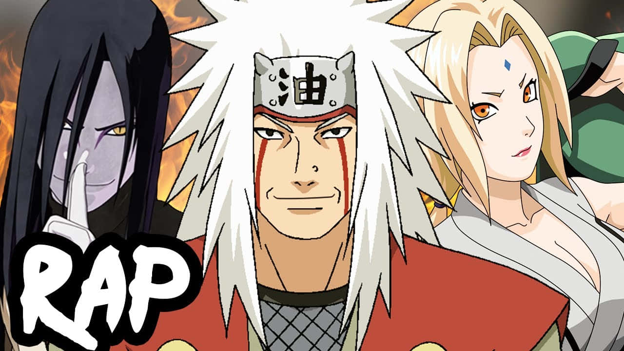 Legendary Sannin: Jiraiya, Tsunade, And Orochimaru Wallpaper