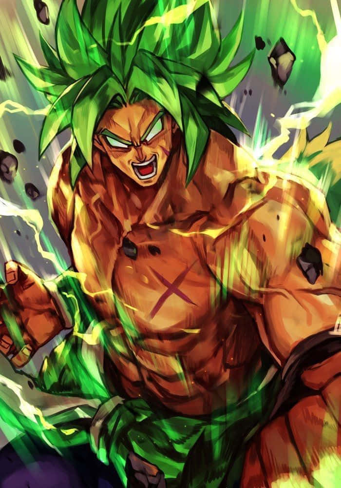 Legendary Super Saiyan Unleashes His Power Wallpaper