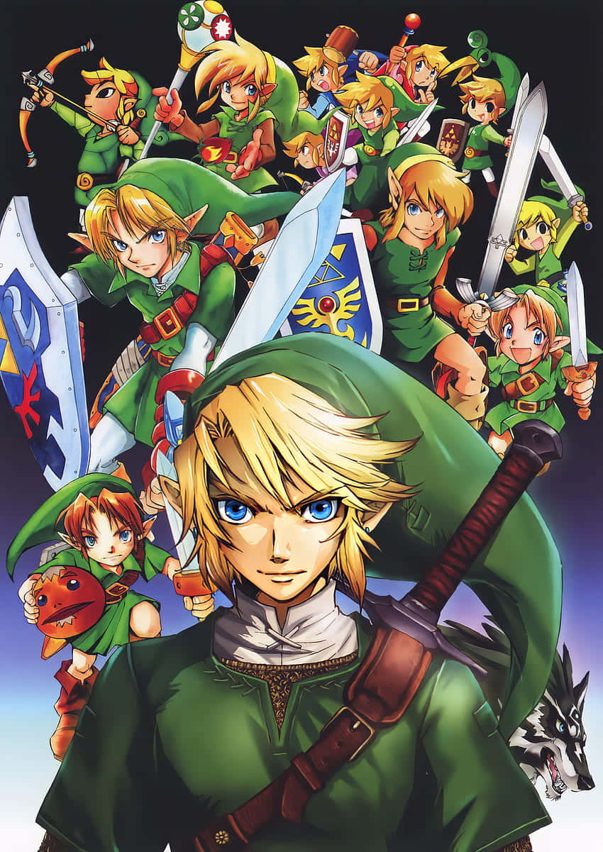 Legendof Zelda Linkand Companions Wallpaper