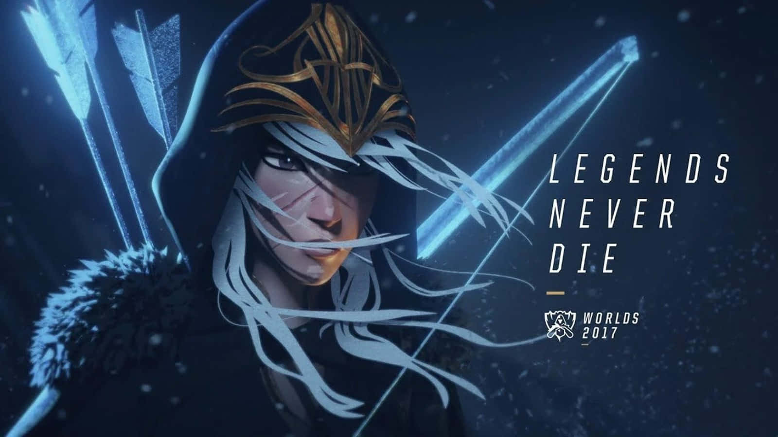 Legends Never Die - A Female Character With Arrows Wallpaper