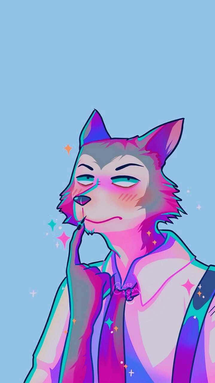 Legosi Of Beastar Admiring The Nature Of The Night Wallpaper