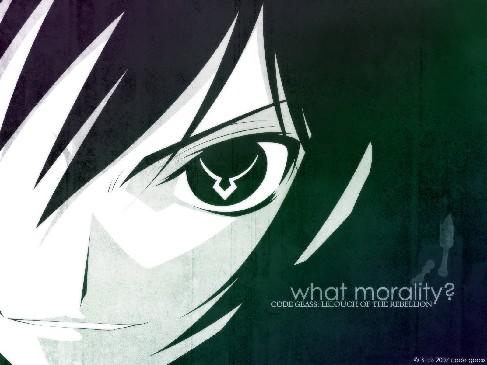 Lelouch Code Geass Monochrome Wallpaper