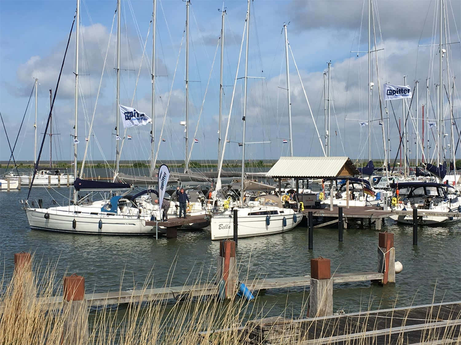 Lelystad Marina Sailboats Wallpaper