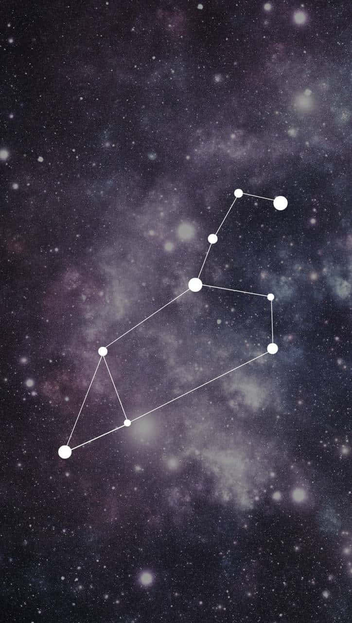 Leo Zodiac Constellation In The Night Sky Wallpaper