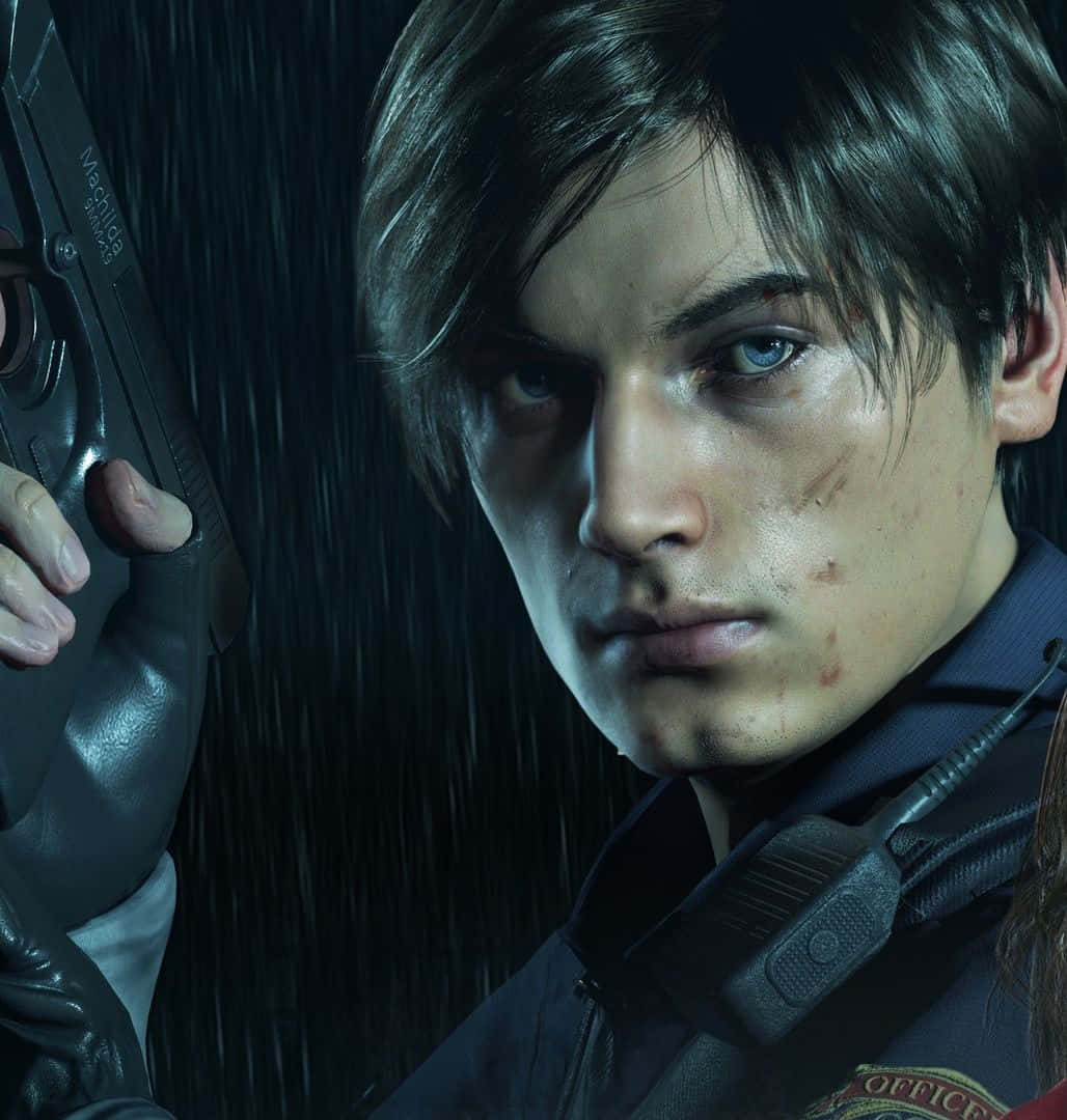 Leon Closeup Resident Evil 2 Wallpaper