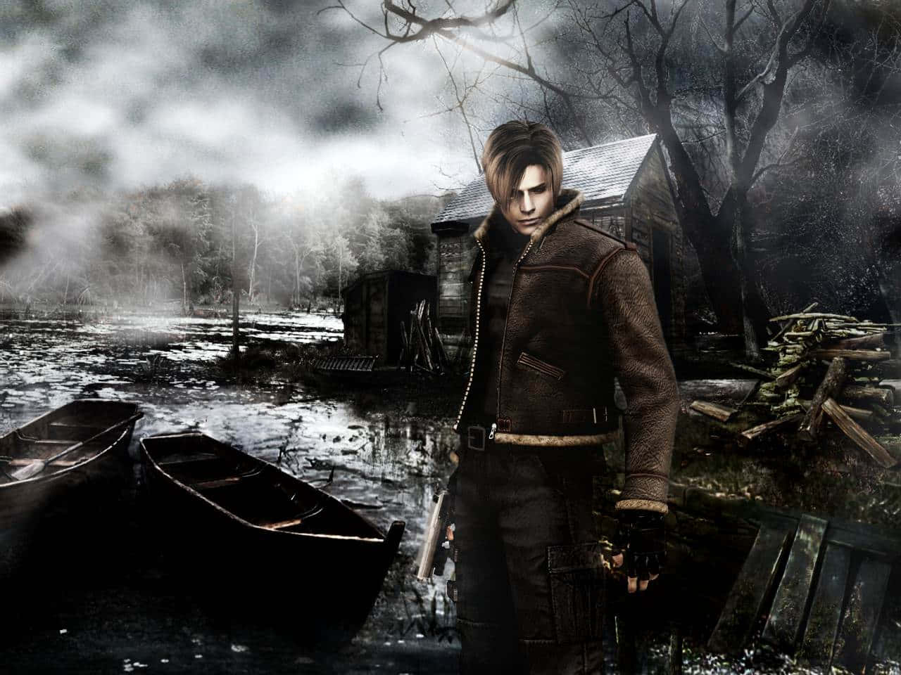 Leon S. Kennedy In Action Wallpaper