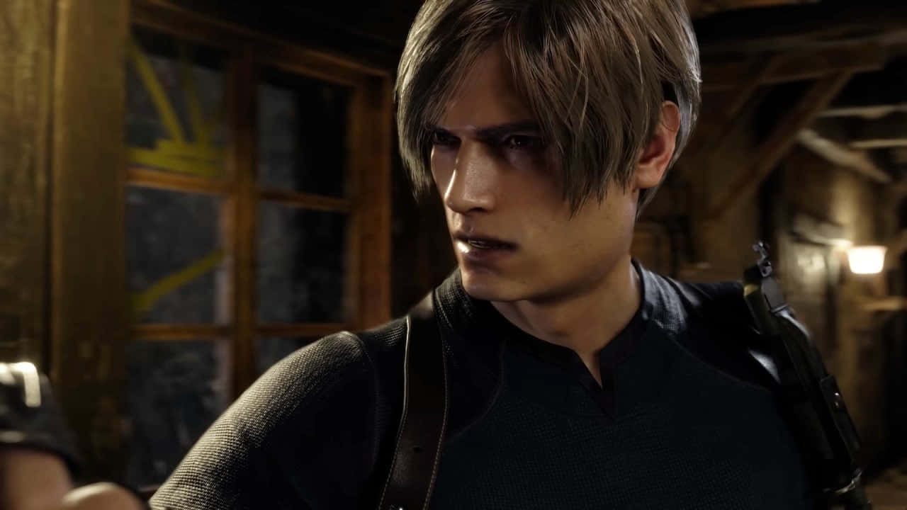 Leon S Kennedy Resident Evil4 Remake Wallpaper