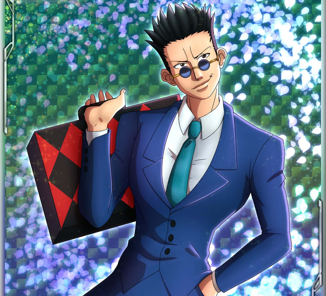 Leorio Paradinight Strikes A Pose In A Dynamic Wallpaper Wallpaper