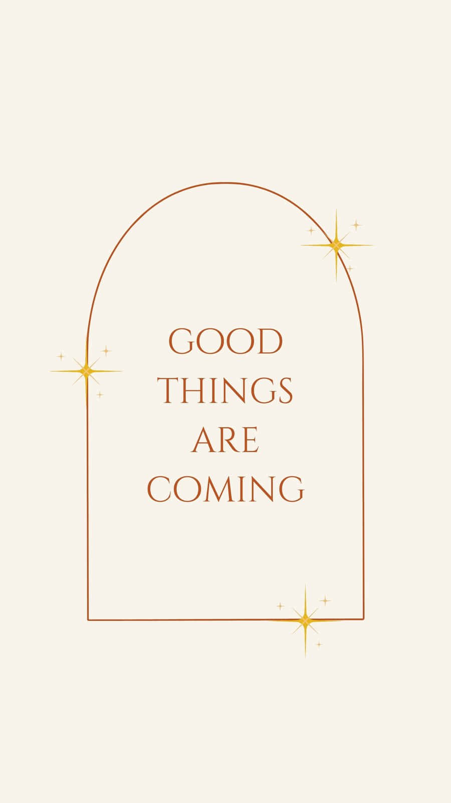 “let Go And Let Good Things Come” Wallpaper