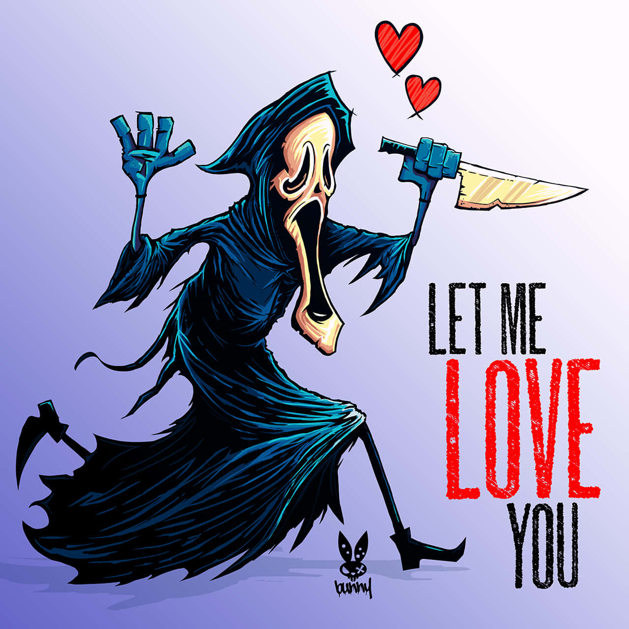 Let Me Love You Cute Ghostface Wallpaper