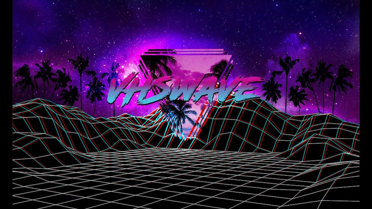 Let The Colors Of The 80s Light Up The Room Wallpaper