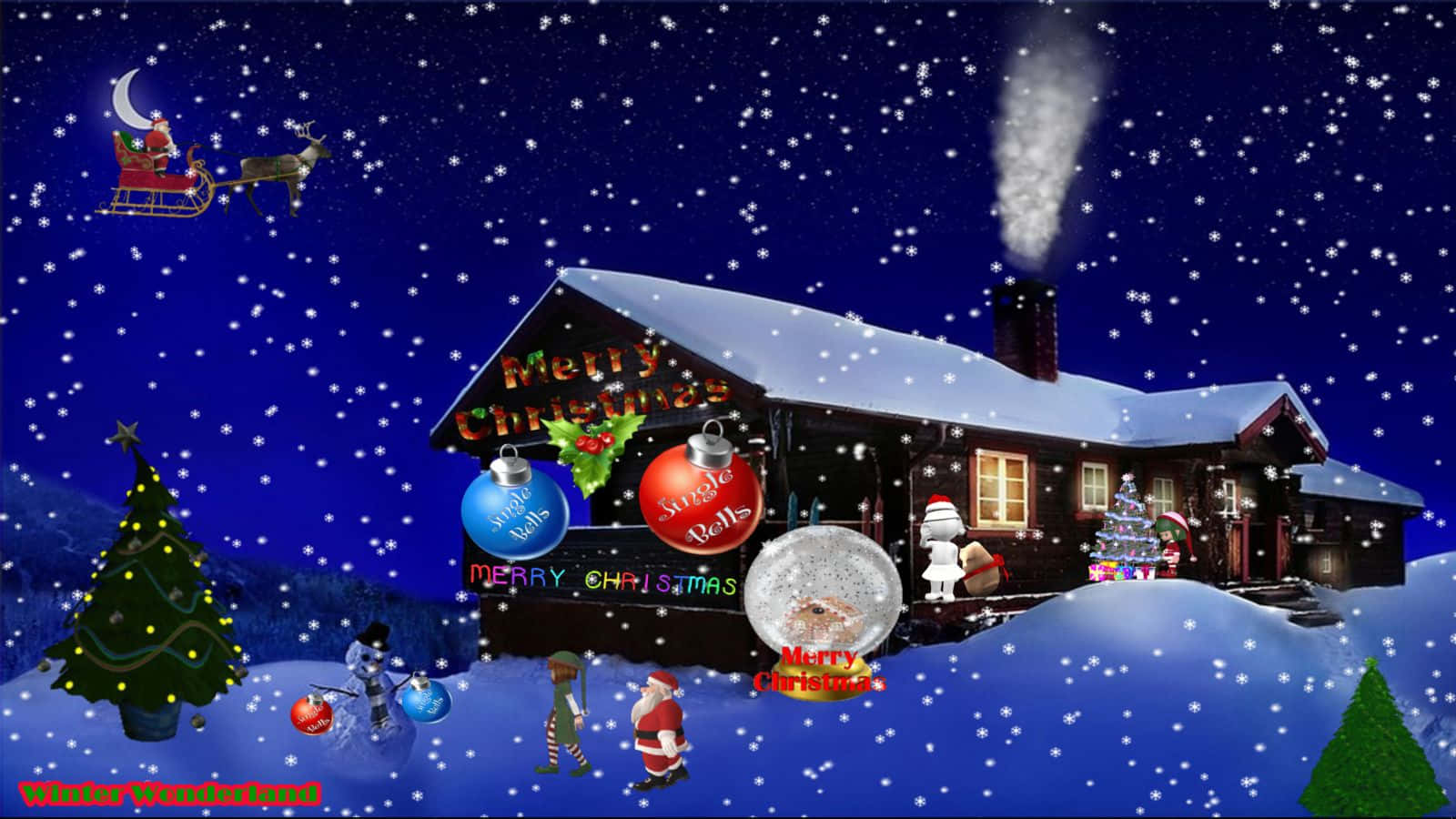 Let The Magic Of Christmas Fill You With A Winter Wonderland! Wallpaper