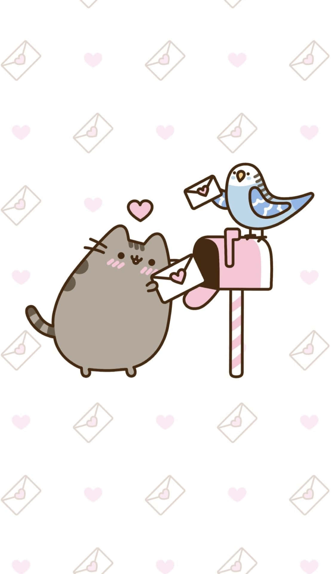 Let Your Day Be Filled With Kawaii Love And Pusheen Joy Wallpaper