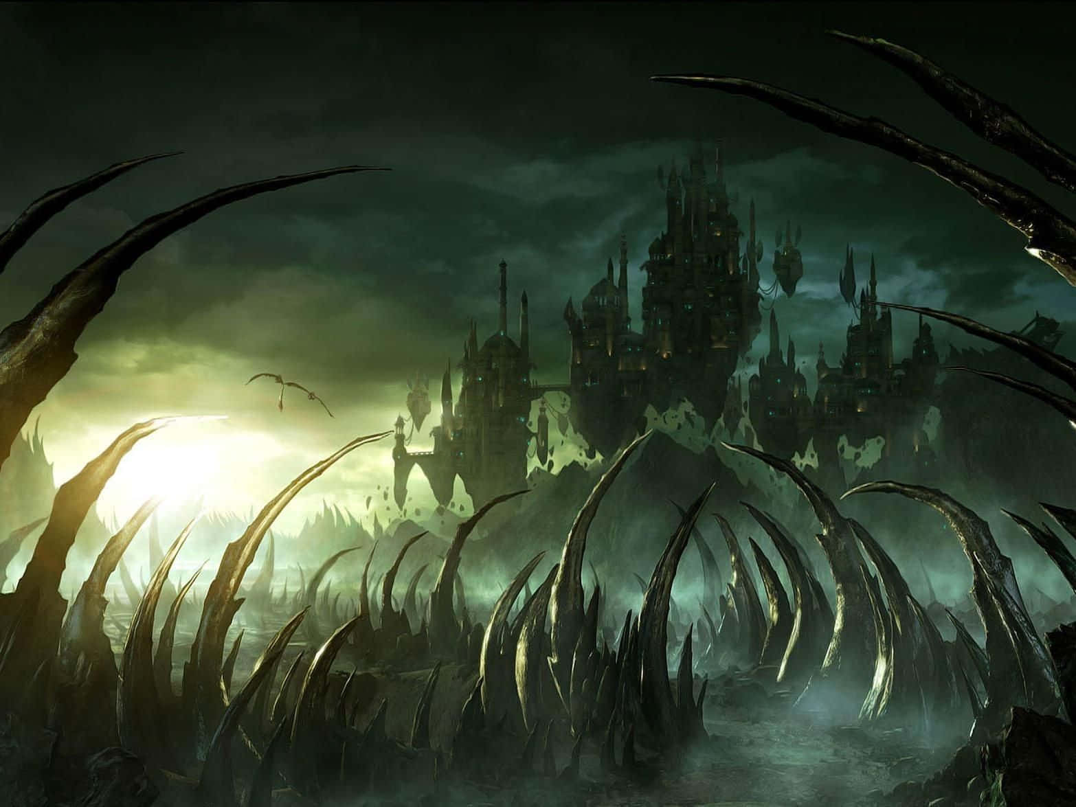 Let Your Imagination Wander And Explore The Depths Of Dark Fantasy. Wallpaper