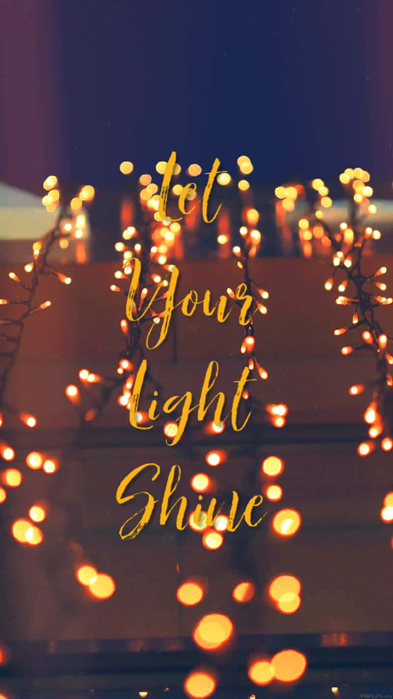 Let Your Light Shine Bokeh Background Wallpaper