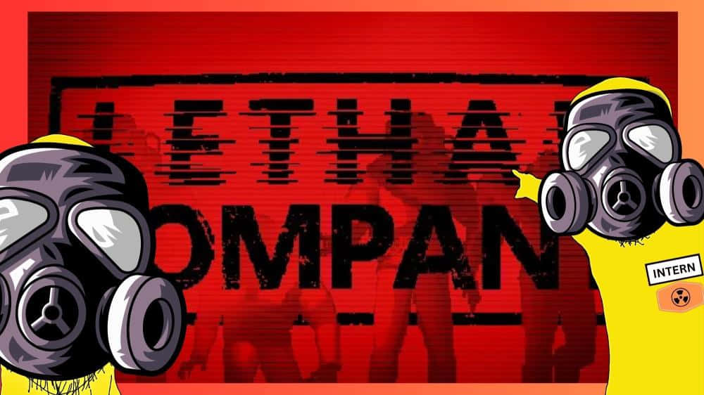 Lethal Company Graffiti Art Wallpaper