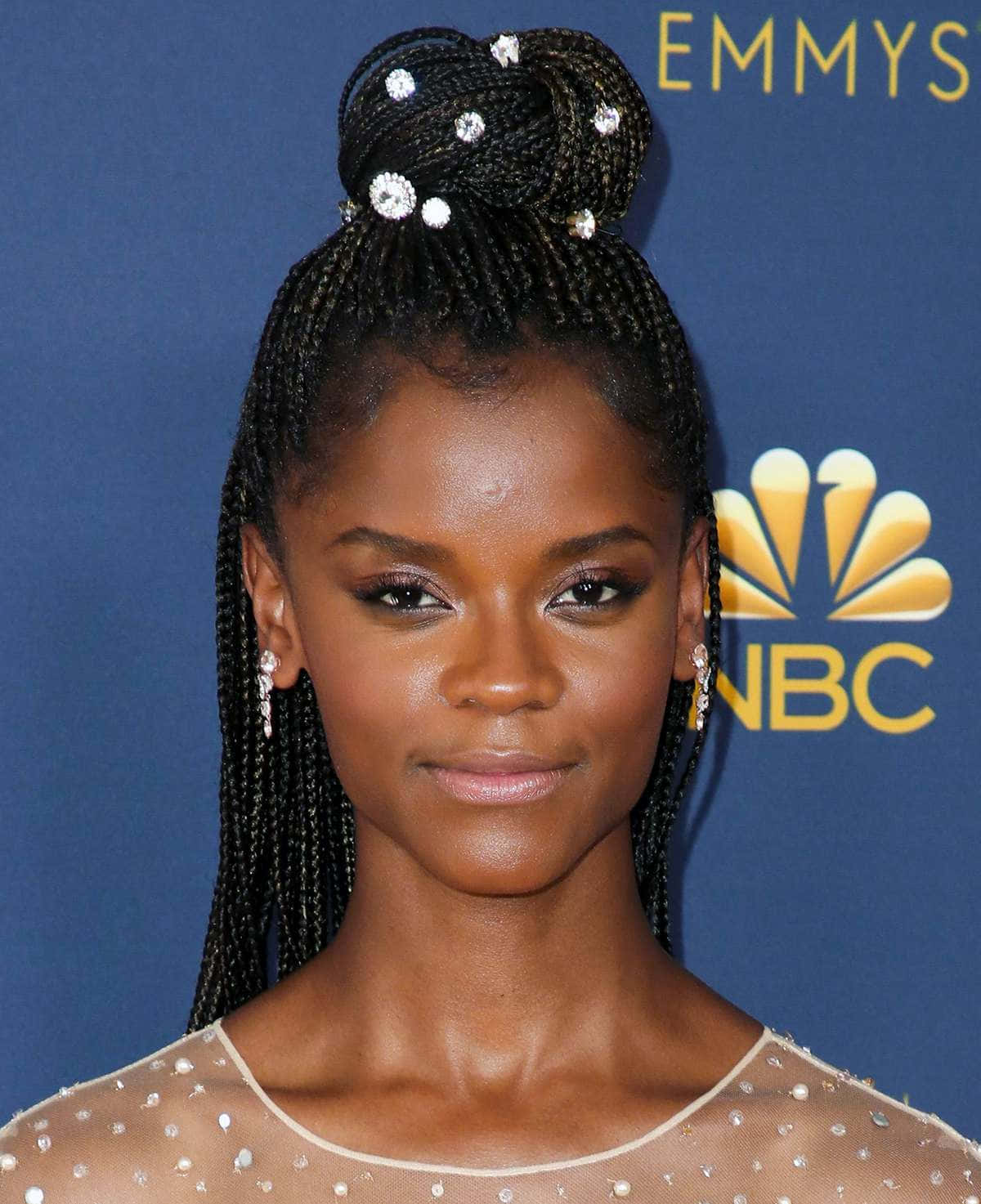 Letitia Wright Emmy Awards Portrait Wallpaper