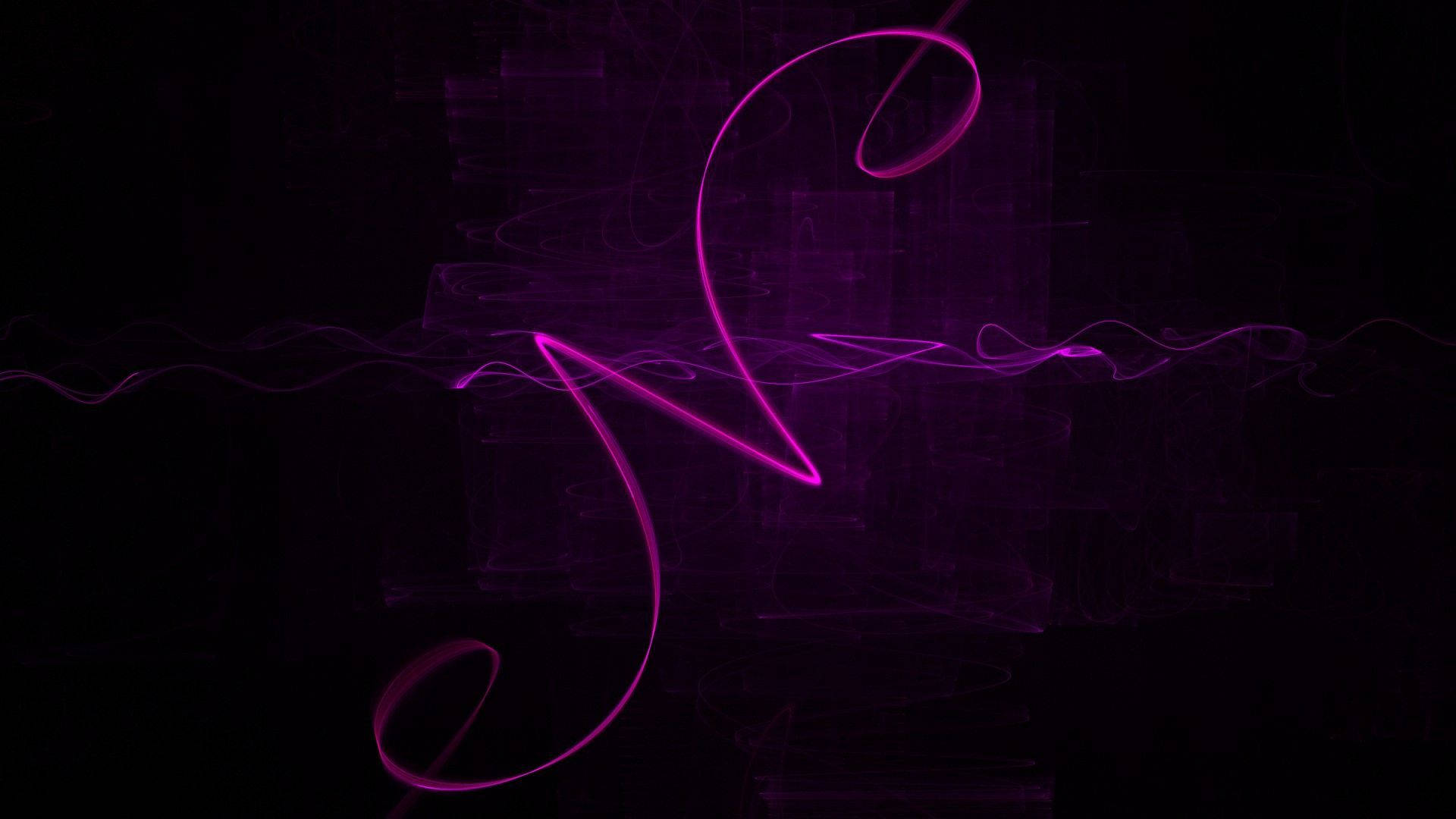 Letter N In Neon Pink Wallpaper