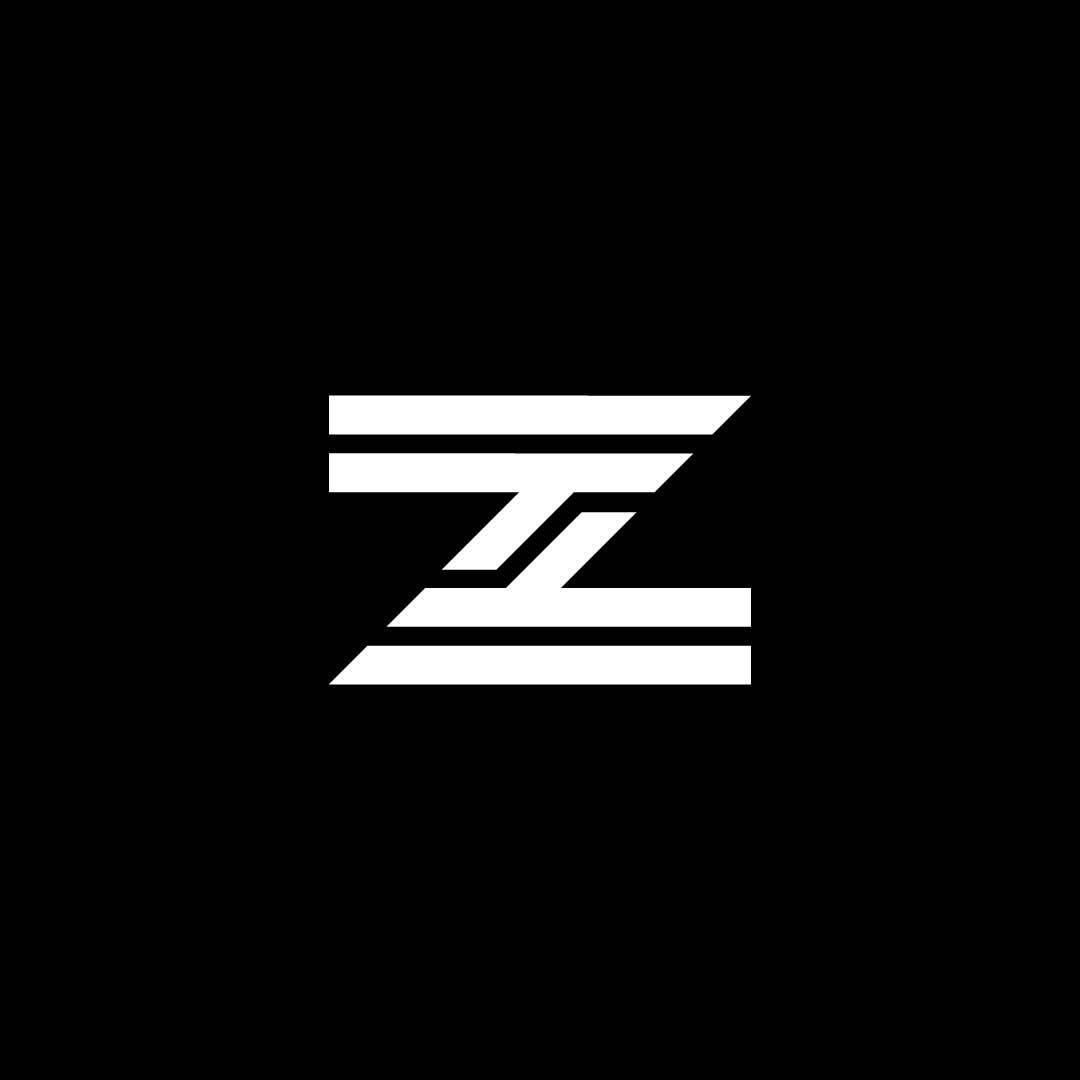 Letter Z Minimalist White Lettering Wallpaper