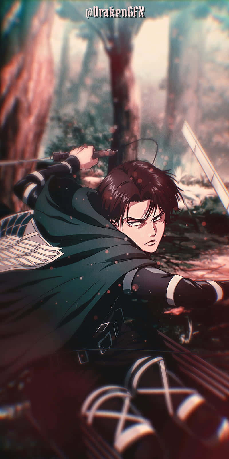 Levi Ackerman, Protector Of The Walls In Attack On Titan Wallpaper