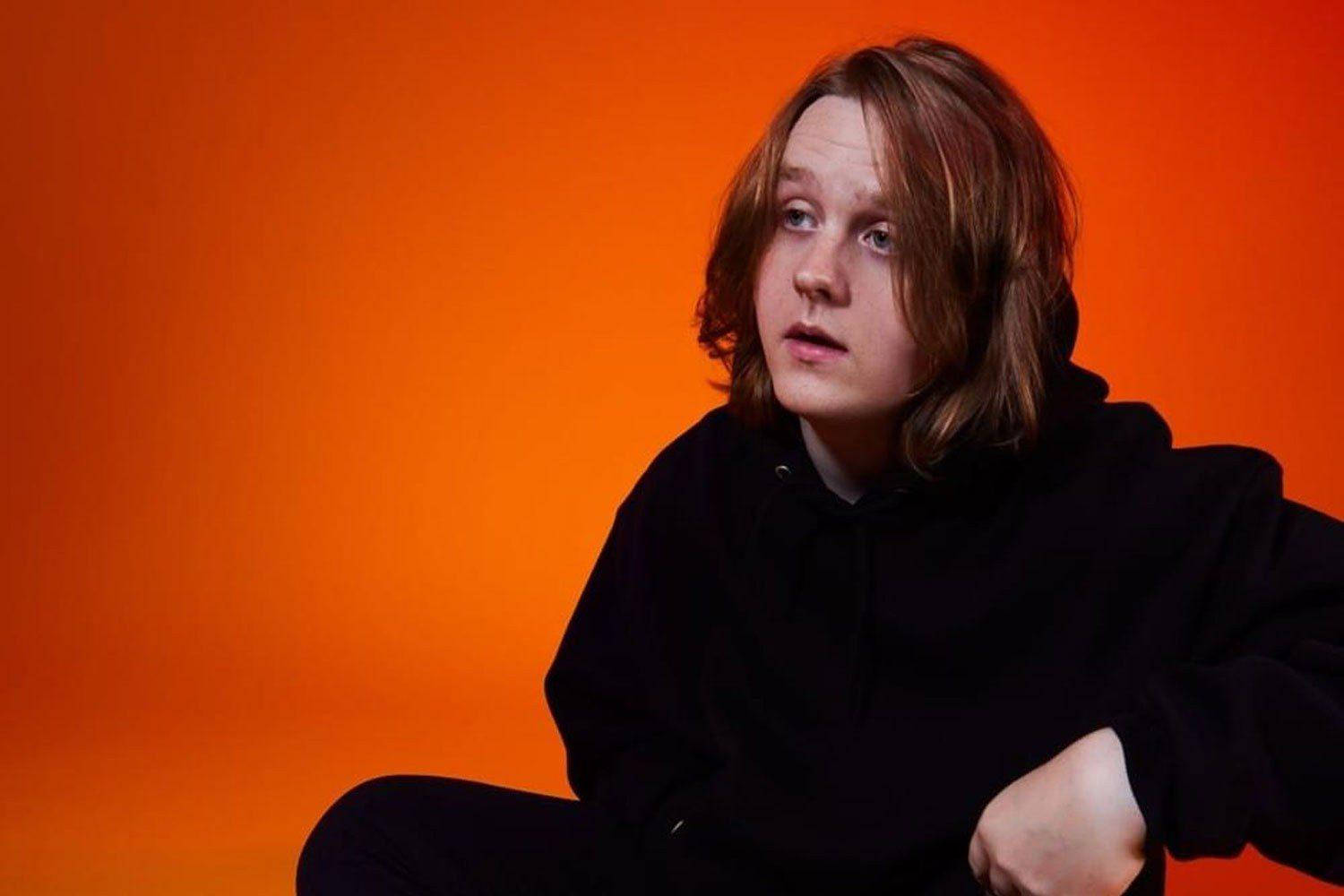 Lewis Capaldi Orange Black Wallpaper