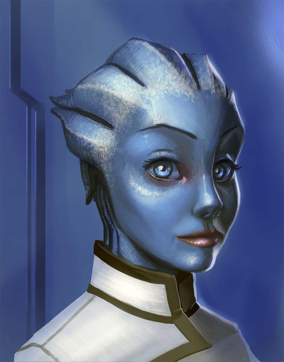 Liara T'soni - Assertive And Intellectual Asari From Mass Effect Wallpaper