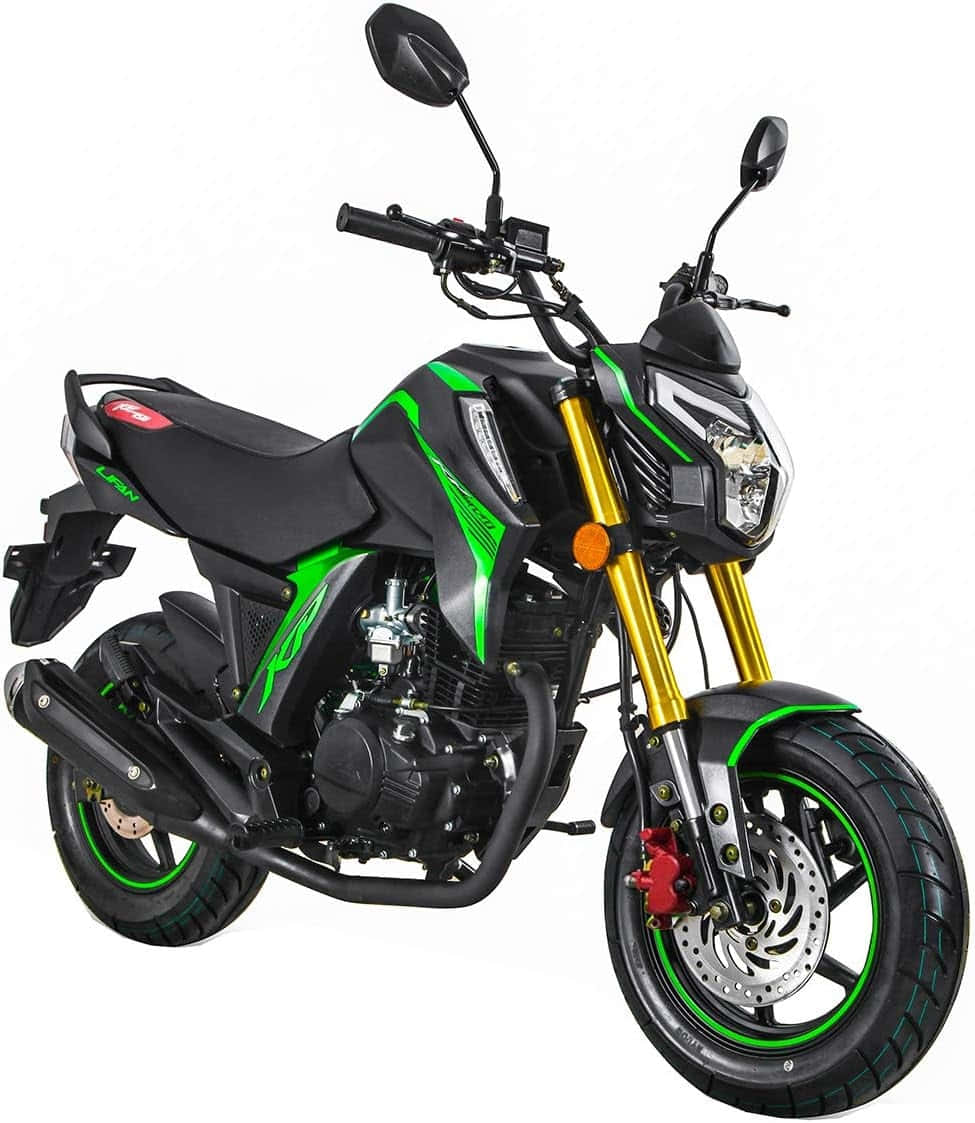 Lifan Motorcycle Black Green Design Wallpaper